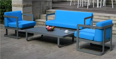Juego de sofás de exterior de 4 piezas.